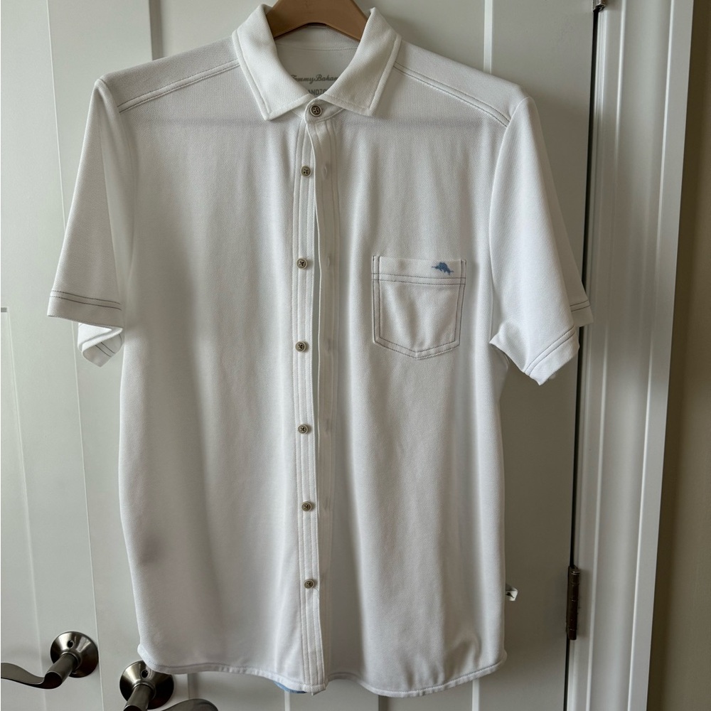 Tommy Bahama Men’s White Polo size medium